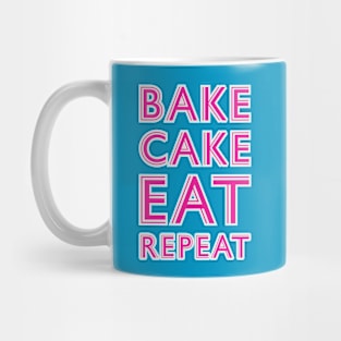 Bake Cake Eat Repeat Mug